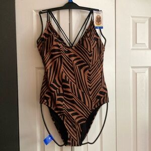 Hurley one piece bathing suit. Size large. Brand new